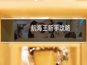 航海王新手攻略