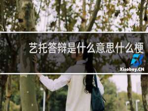 艺托答辩是什么意思什么梗