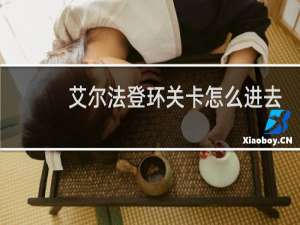 艾尔法登环关卡怎么进去