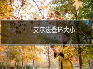 艾尔法登环大小