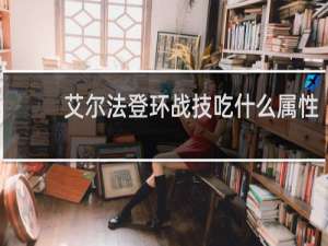 艾尔法登环战技吃什么属性