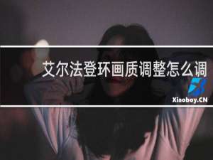 艾尔法登环画质调整怎么调