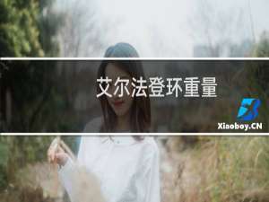 艾尔法登环重量