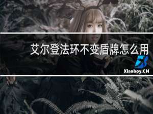 艾尔登法环不变盾牌怎么用