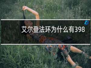 艾尔登法环为什么有398