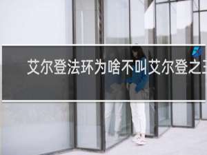艾尔登法环为啥不叫艾尔登之王