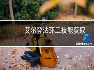 艾尔登法环二技能获取
