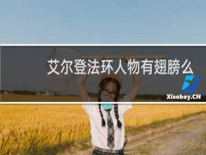 艾尔登法环人物有翅膀么