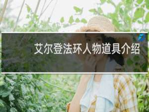 艾尔登法环人物道具介绍