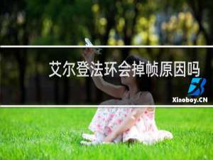艾尔登法环会掉帧原因吗