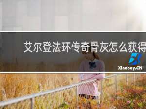 艾尔登法环传奇骨灰怎么获得