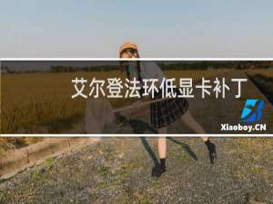 艾尔登法环低显卡补丁
