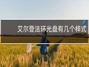 艾尔登法环光盘有几个样式