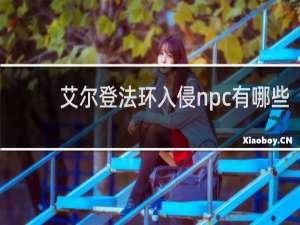 艾尔登法环入侵npc有哪些