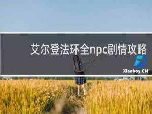 艾尔登法环全npc剧情攻略