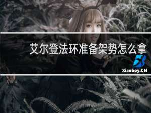 艾尔登法环准备架势怎么拿