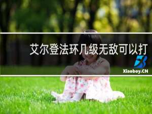 艾尔登法环几级无敌可以打
