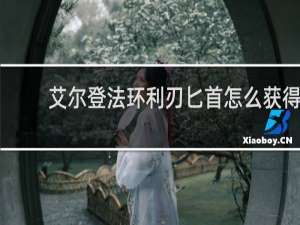 艾尔登法环利刃匕首怎么获得