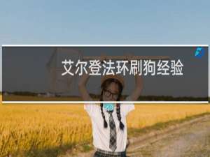 艾尔登法环刷狗经验