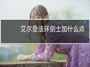 艾尔登法环剑士加什么点