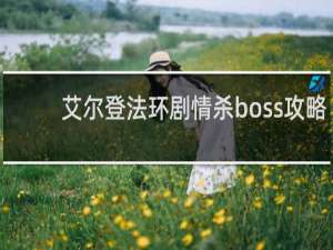 艾尔登法环剧情杀boss攻略