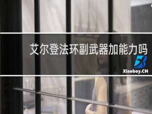 艾尔登法环副武器加能力吗