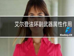 艾尔登法环副武器属性作用