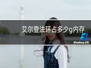 艾尔登法环占多少g内存