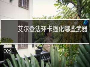 艾尔登法环卡强化哪些武器