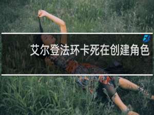 艾尔登法环卡死在创建角色