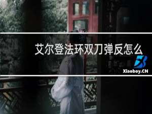 艾尔登法环双刀弹反怎么