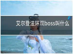 艾尔登法环双boss叫什么