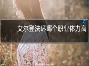 艾尔登法环哪个职业体力高