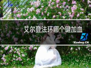 艾尔登法环哪个键加血