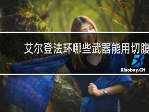 艾尔登法环哪些武器能用切腹