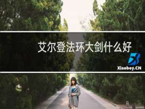 艾尔登法环大剑什么好