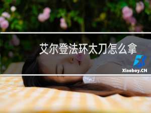 艾尔登法环太刀怎么拿