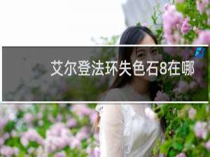 艾尔登法环失色石8在哪