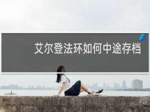 艾尔登法环如何中途存档