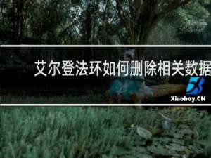 艾尔登法环如何删除相关数据