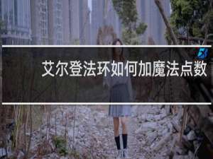 艾尔登法环如何加魔法点数