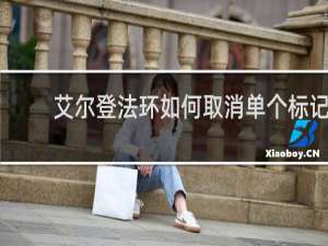 艾尔登法环如何取消单个标记