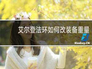 艾尔登法环如何改装备重量