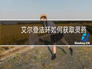 艾尔登法环如何获取灵药