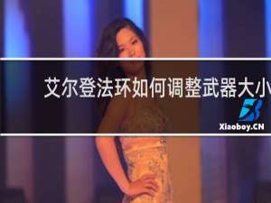 艾尔登法环如何调整武器大小