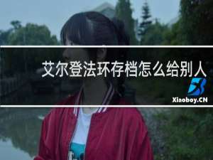 艾尔登法环存档怎么给别人