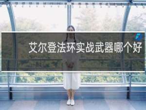 艾尔登法环实战武器哪个好