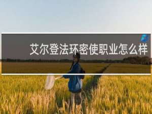 艾尔登法环密使职业怎么样