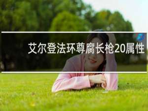 艾尔登法环尊腐长枪 属性