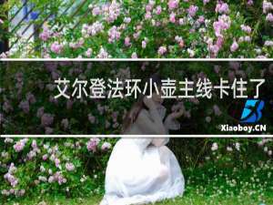 艾尔登法环小壶主线卡住了